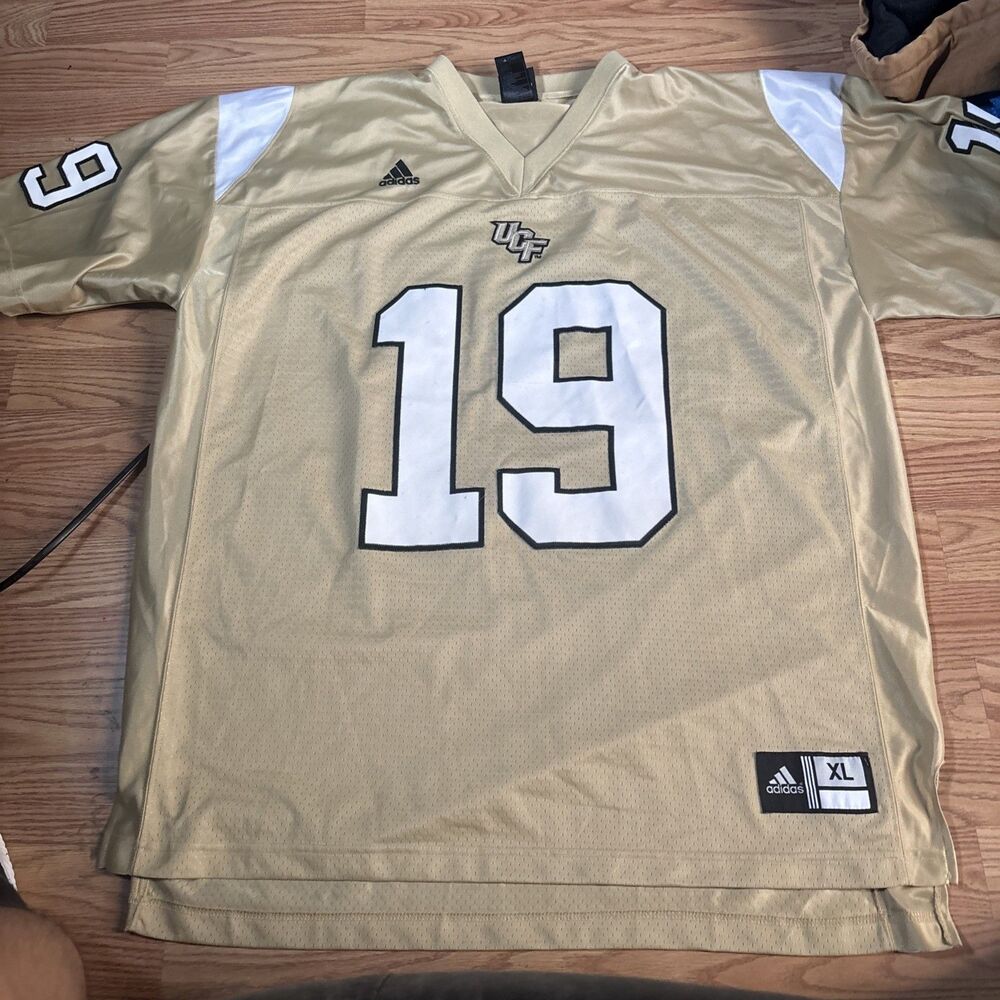 Vintage UCF Jersey Size Men’s XL Adidas Central Florida Knights Football Gold